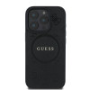 Guess Saffiano Peony MagSafe iPhone 16 Pro Black