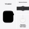 Apple Watch Series 11 GPS 46mm Jet Black Aluminium Case with Black Sport Band - S/M