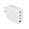 FIXED GaN nabíječ 3xUSB-C+USB, PD 3.0, 100W, White