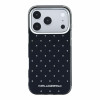 Karl Lagerfeld Rhinestones iPhone 18 Pro,Black