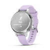 Garmin Lily 2 Active, Silver / Purple Jasmine Silicone Band