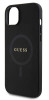 Guess Saffiano MagSafe kryt iPhone 15, Black