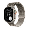 Apple Watch Ultra 3 GPS + Cellular Natural Titanium Case with Natural Titanium Milanese Loop - Medium