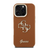Guess 4G Logo Stand Camera Frame iPhone 16 Pro, Brown