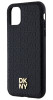 DKNY Repeat Pattern Stack Logo iPhone 11, Black