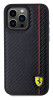 Ferrari PU Leather Carbon Red Line iPh. 15 Pro Max