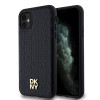 DKNY Repeat Pattern Stack Logo iPhone 11, Black