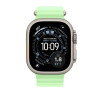 49mm Neon Green Ocean Band Extension Natural Titanium