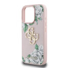 Guess PU Grained Roses 4G Logo iPhone 16 Pro, Pink
