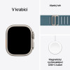 Apple Watch Ultra 3 GPS + Cellular Natural Titanium Case with Light Blue Alpine Loop - Large