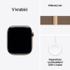 Apple Watch Series 11 GPS + Cellular 46mm Gold Titanium Case with Gold Milanese Loop - M/L
