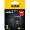 Intenso 256GB micro SDXC Premium UHS-I + adaptér