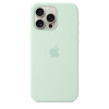 iPhone 16 Pro Max Silicone Case MagSafe Aquamarine