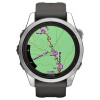 Garmin fenix 7S Pro Solar, Silver/Black Band