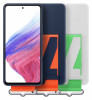 Samsung Silicone Cover with Strap A53 5G, Navy
