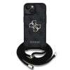 Guess PU 4G Metal Logo Crossbody iPhone 15, Black