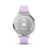 Garmin Lily 2 Active, Silver / Purple Jasmine Silicone Band