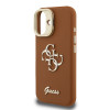 Guess 4G Logo Stand Camera Frame iPhone 16, Brown