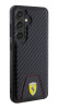 Ferrari PU Leather Bottom Carbon kryt Galaxy S24