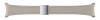 D-Buckle Hybrid Eco-Leather Band Slim, S/M, Etoupe
