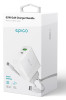 Epico GaN 65W Nabíječka USB-C+A+USB-C kabel Bílá