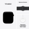 Apple Watch Series 11 GPS + Cellular 42mm Slate Titanium Case with Black Sport Band - S/M