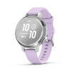 Garmin Lily 2 Active, Silver / Purple Jasmine Silicone Band