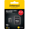 Intenso 512GB micro SDXC Premium UHS-I + adaptér
