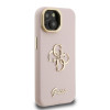 Guess 4G Logo Stand Camera Frame iPhone 15, Pink