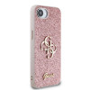 Guess PU Fixed Glitter 4G Logo iPhone 16e, Pink