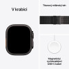 Apple Watch Ultra 3 GPS + Cellular Black Titanium Case with Black Titanium Milanese Loop - Medium