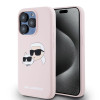 Karl Lagerfeld Si. Double Heads iPhone 15 Pro Pink