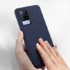 Vivo V21 5G Silicone Cover, Dark Blue