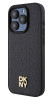 DKNY Repeat Pattern Stack Logo iPhone 15 Pro,Black