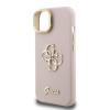 Guess 4G Logo Stand Camera Frame iPhone 15, Pink