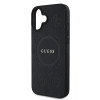 Guess Saffiano Peony MagSafe iPhone 16 Black