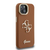 Guess 4G Logo Stand Camera Frame iPhone 15, Brown