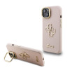 Guess 4G Logo Stand Camera Frame iPhone 15, Pink