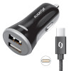 Aligator CL adaptér 3.4A, 2xUSB + USB-C kabel
