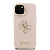Guess 4G Logo Stand Camera Frame iPhone 15, Pink