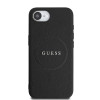 Guess Grained Classic Logo MagSafe iPhone 16e BLK