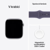 Apple Watch Series 11 GPS 46mm Silver Aluminium Case with Purple Fog Sport Band - M/L