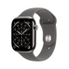 Apple Watch Series 11 GPS + Cellular 42mm Natural Titanium Case with Stone Grey Sport Band - M/L