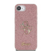Guess PU Fixed Glitter 4G Logo iPhone 16e, Pink