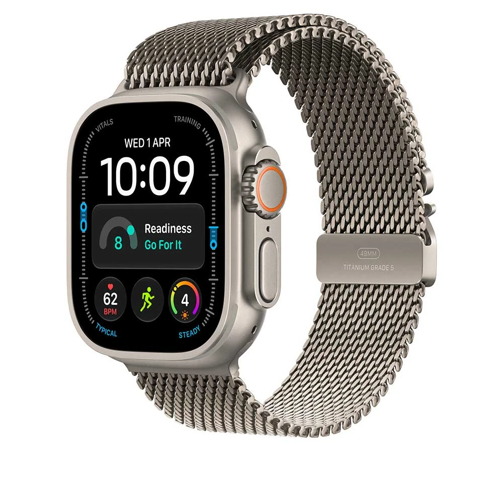 Apple 49mm Natural Titanium Milanese Loop – Medium – náhled 2