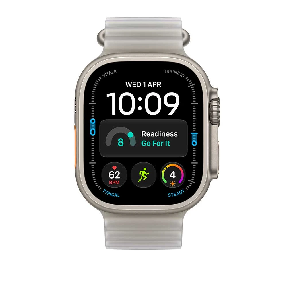 Apple 49mm Translucent Grey Ocean Band Nat. Titan – náhled 3