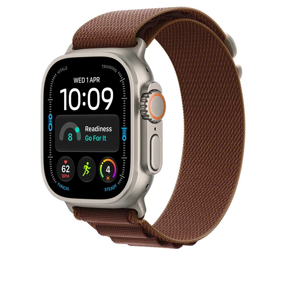 Apple 49mm Burgundy Alpine Loop S – Natural Titan – náhled 2