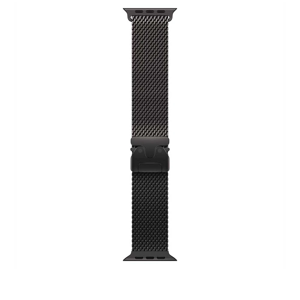 Apple 49mm Black Titanium Milanese Loop – Medium