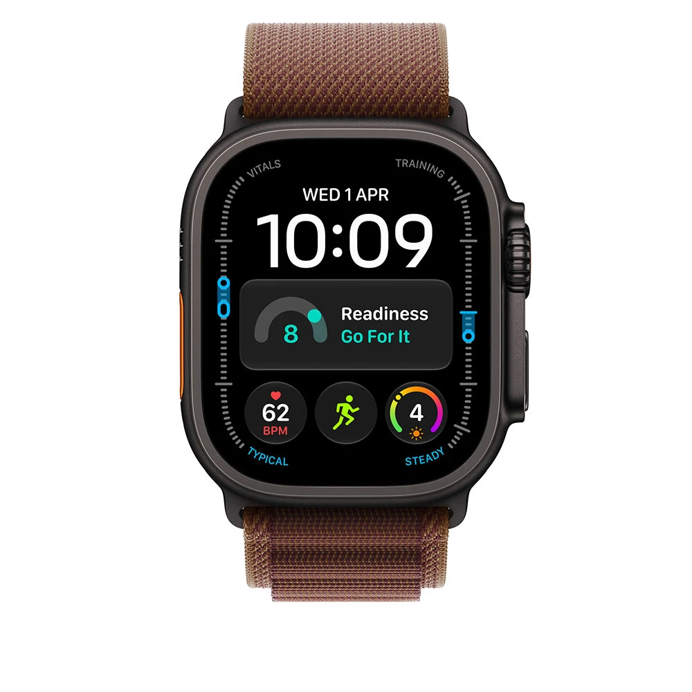 Apple 49mm Burgundy Alpine Loop – S – Black Titan – náhled 3