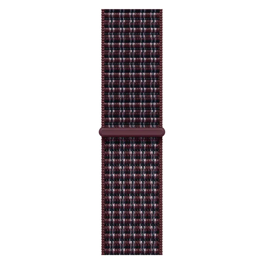 Apple 42mm Burgundy Plaid Sport Loop